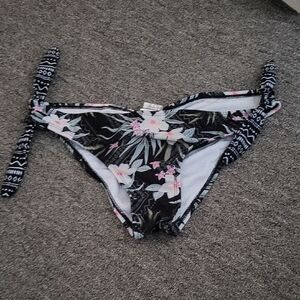 Hot Water Floral Bikini Bottom with Side Ties